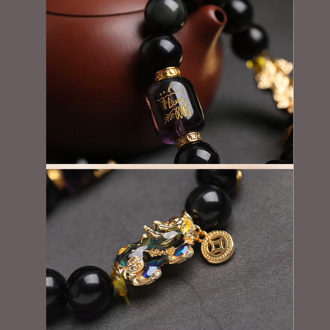 Bracelete Talismã Pi Xiu – Proteção, Prosperidade e Força Espiritual